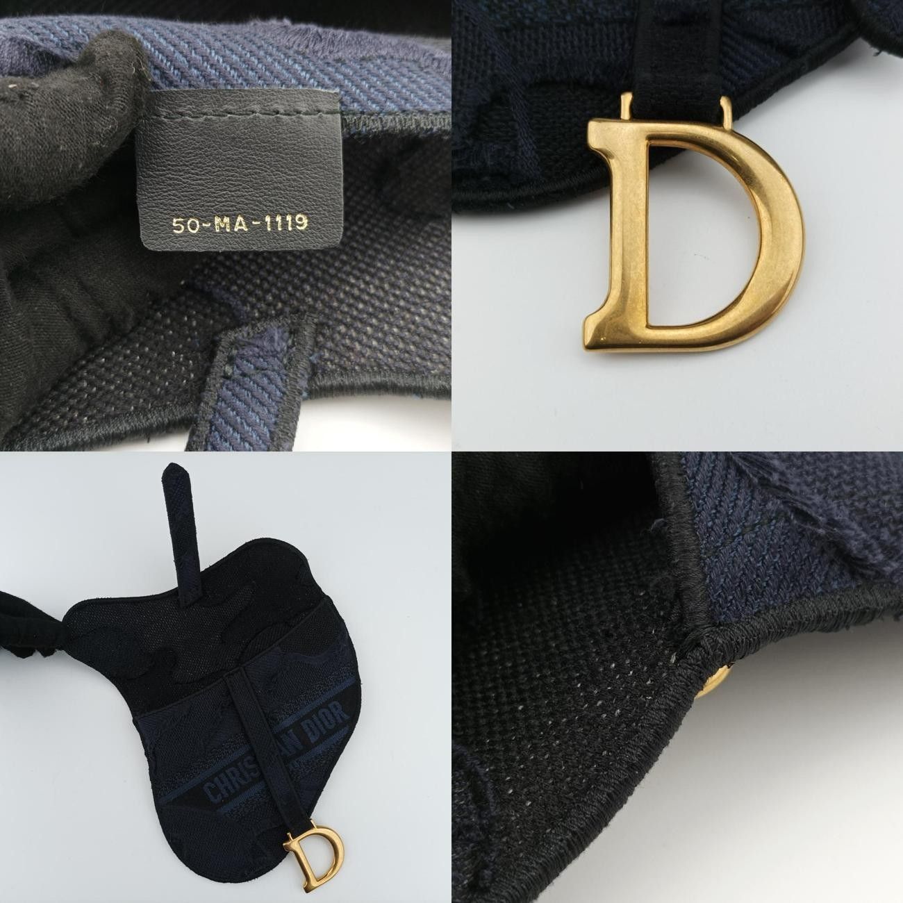 クリスチャンディオールChristian Diorサドル ブルー ジャガード 50-MA-1119 DECORATOM_COM_BR