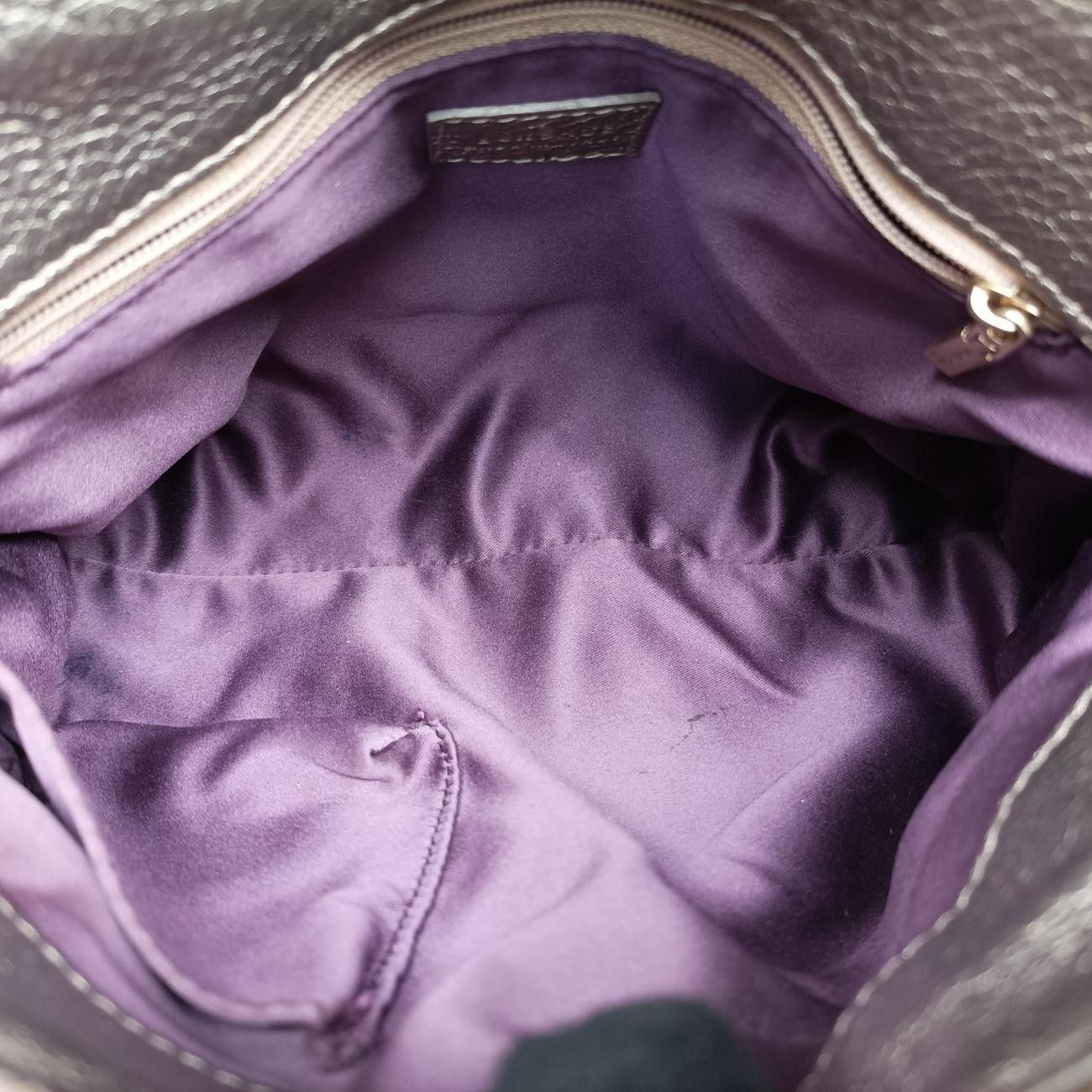 ファイナルセール開催中！ ヴェルサーチェ ヴェルサーチ VERSACEラ メドゥーサベージュ×マルチ キャンバス × レザー