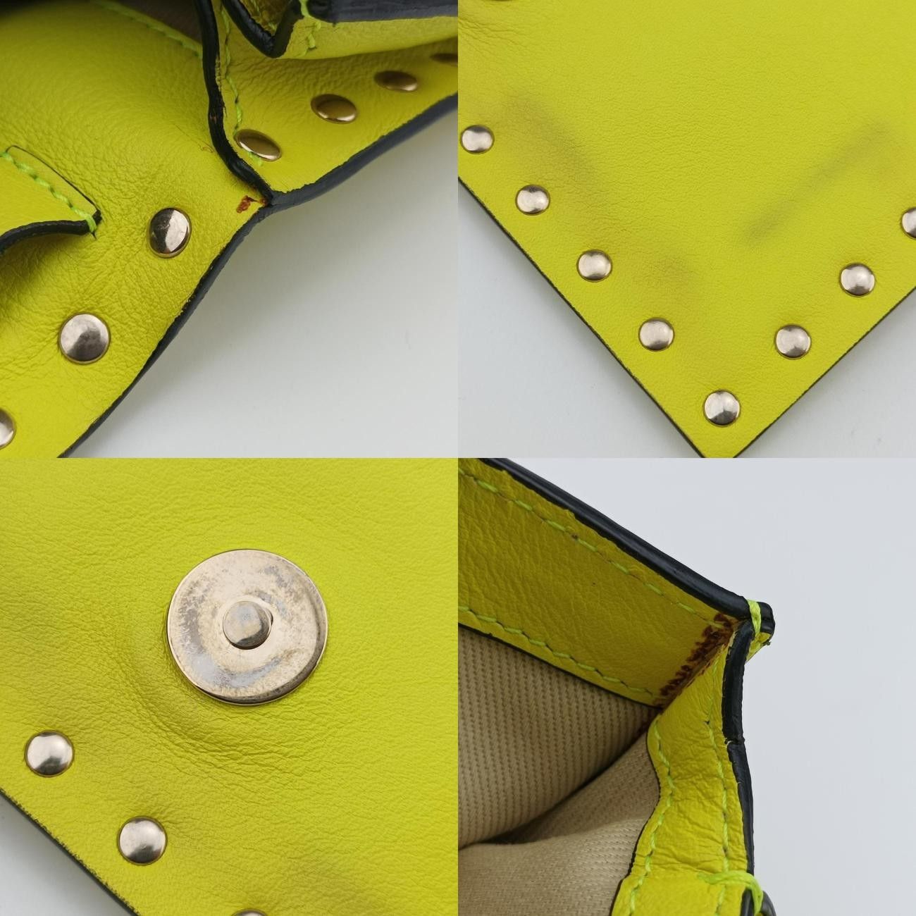 ヴァレンティノValentinoロックスタッズ イエロー レザー TV G 669BOL1 DECORATOM_COM_BR