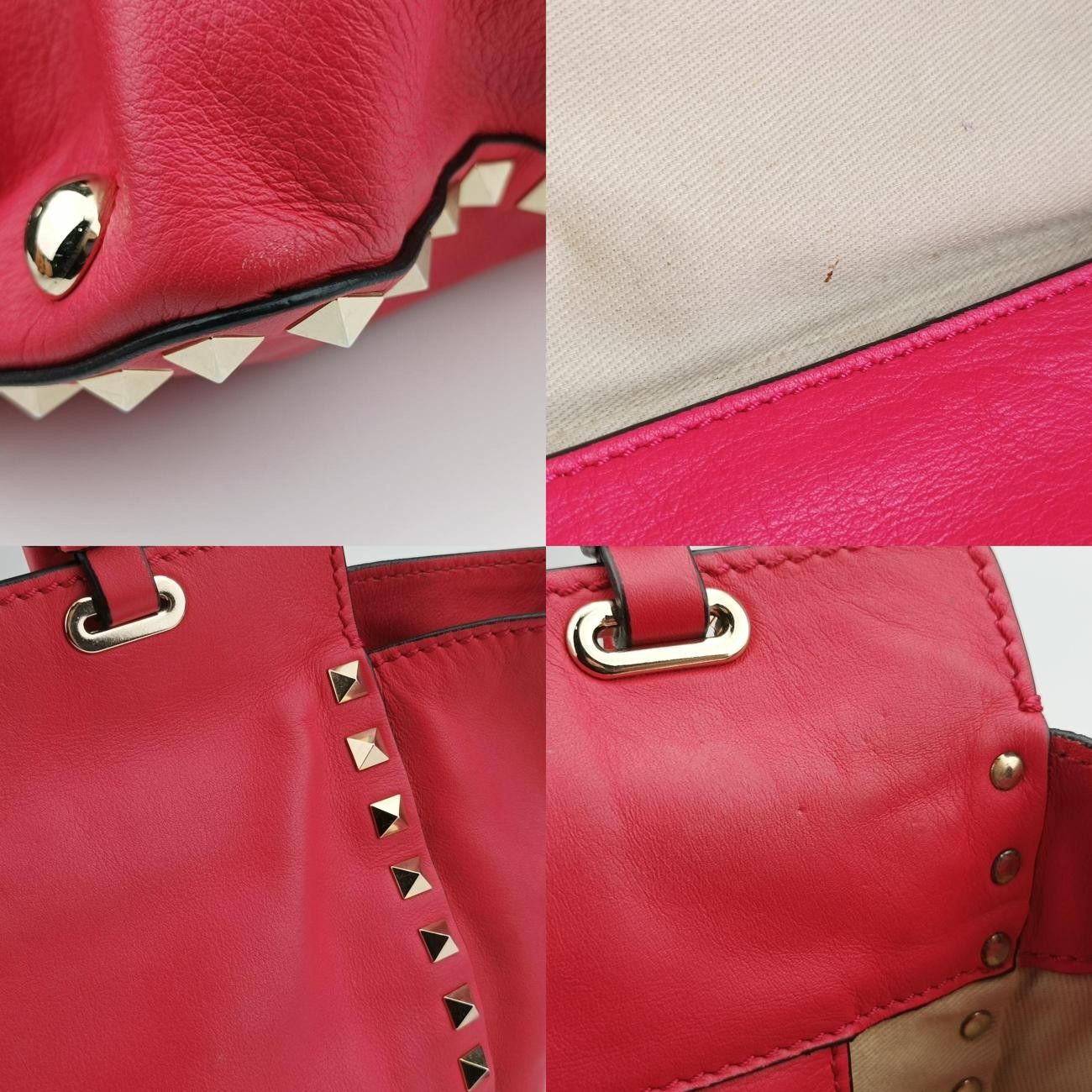 ヴァレンティノValentinoロックスタッズレッドレザー