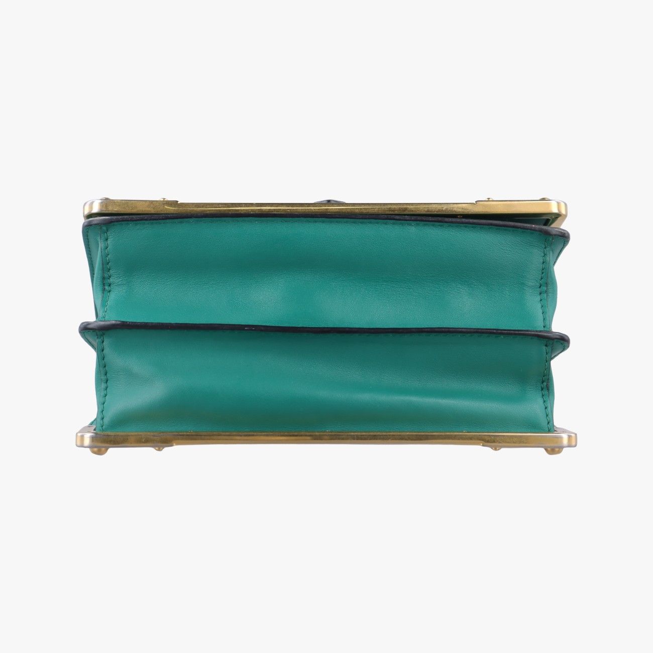 プラダPradaカイエ グリーン×ブラック