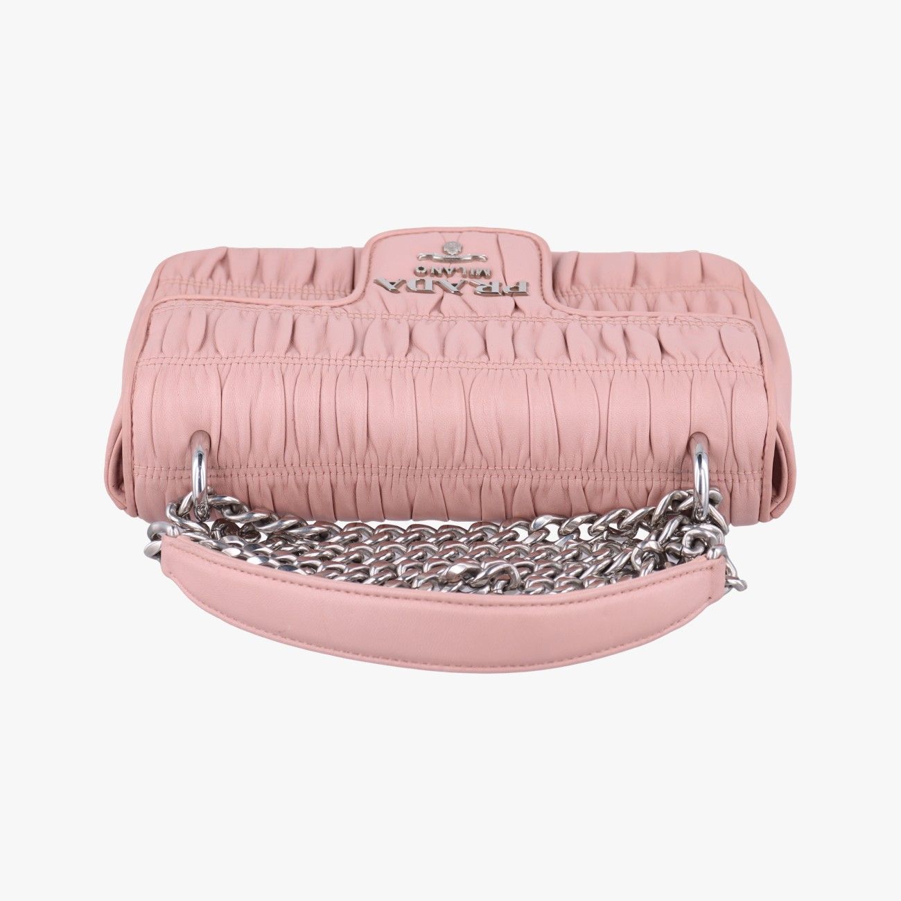 プラダPradaナッパ ゴーフルピンクナッパレザー1BD140197