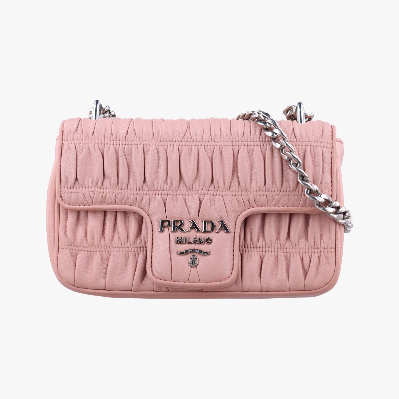 プラダPradaナッパ ゴーフルピンクナッパレザー1BD140197