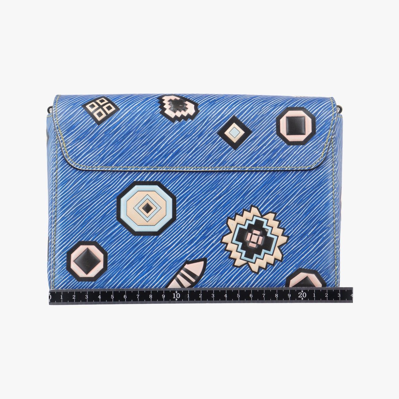 ルイヴィトンLouis VuittonツイストMM ブルー×マルチ エピ M54865 FL3185