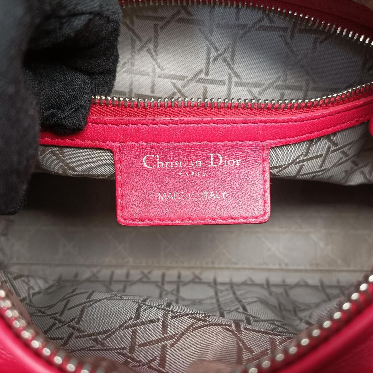 クリスチャンディオールChristian Diorレディディオールレッドラムスキン18-MA-1115