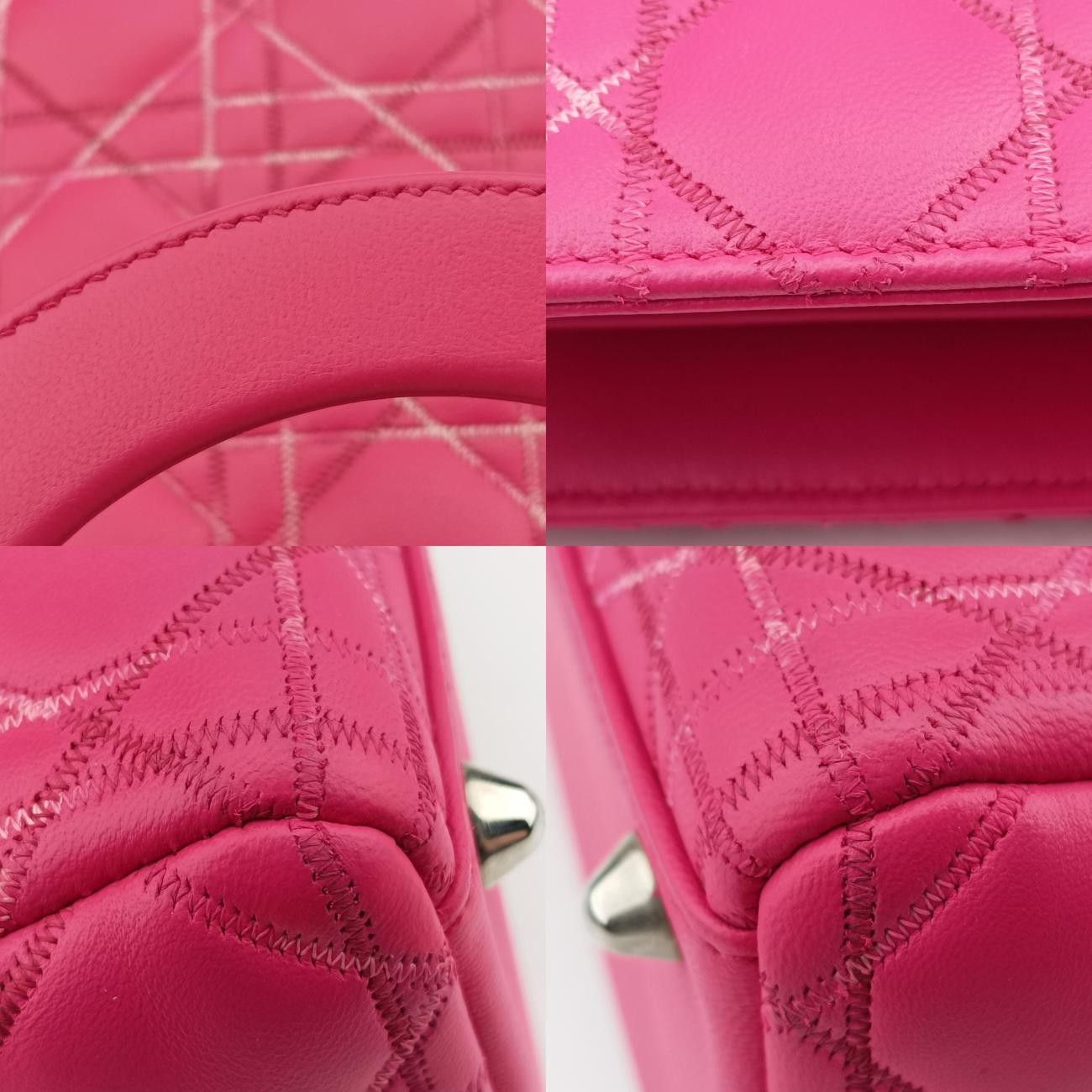 クリスチャンディオールChristian Diorレディディオール ローズ レッド ラムスキン 01-MA-0111 DECORATOM_COM_BR