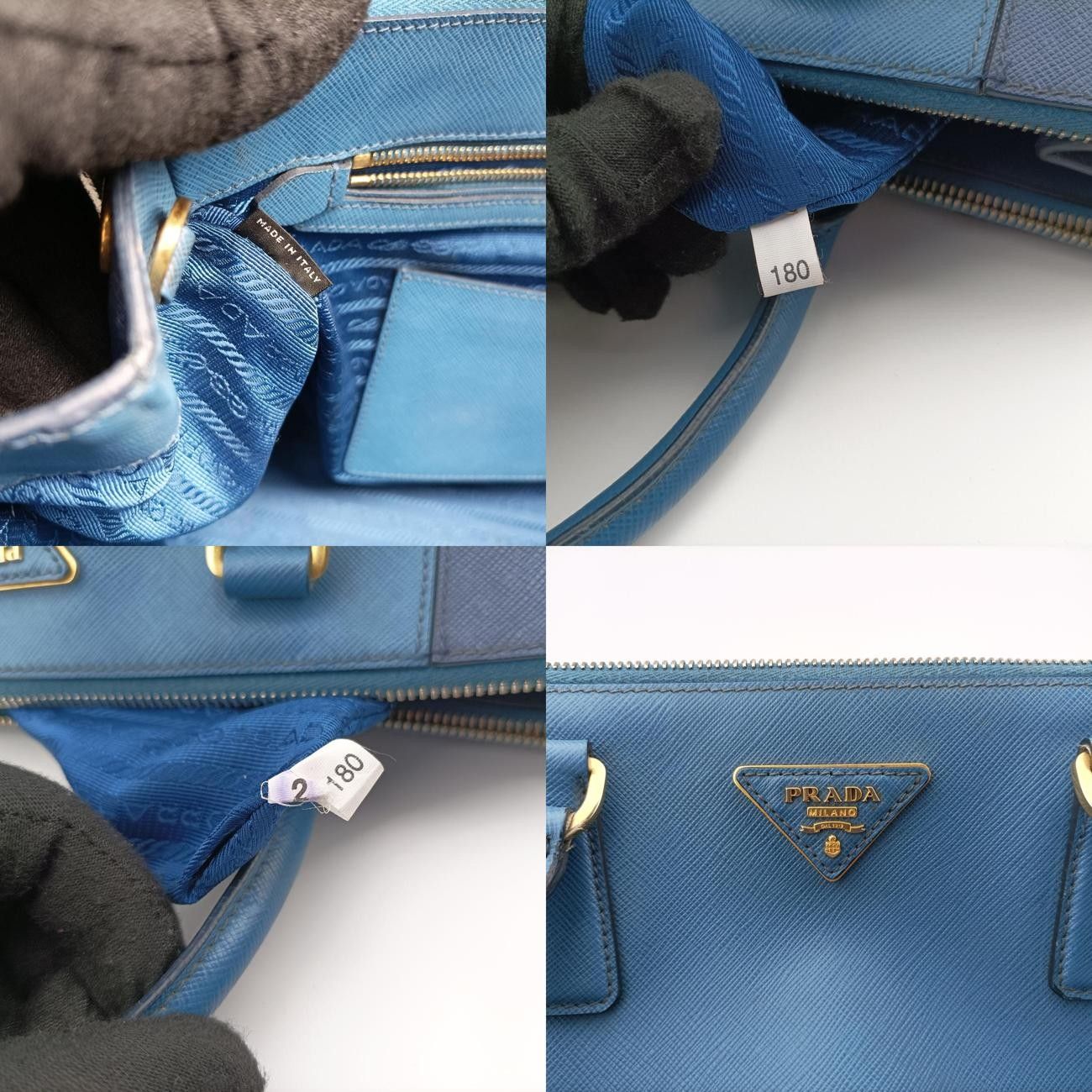 ブルー×ネイビー サフィアーノレザー