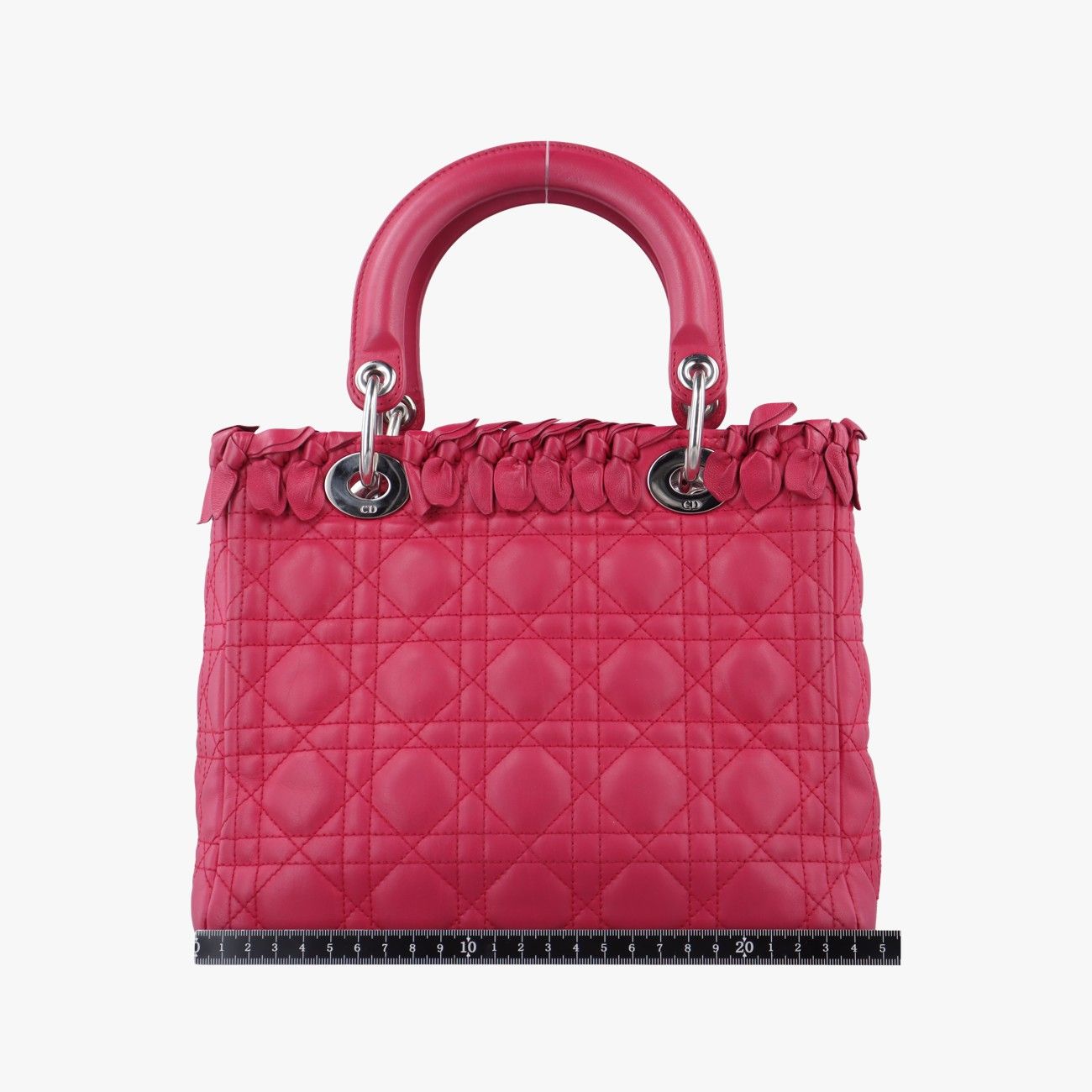 クリスチャンディオールChristian Diorレディディオール ローズ レッド ラムスキン 96-MA-0171