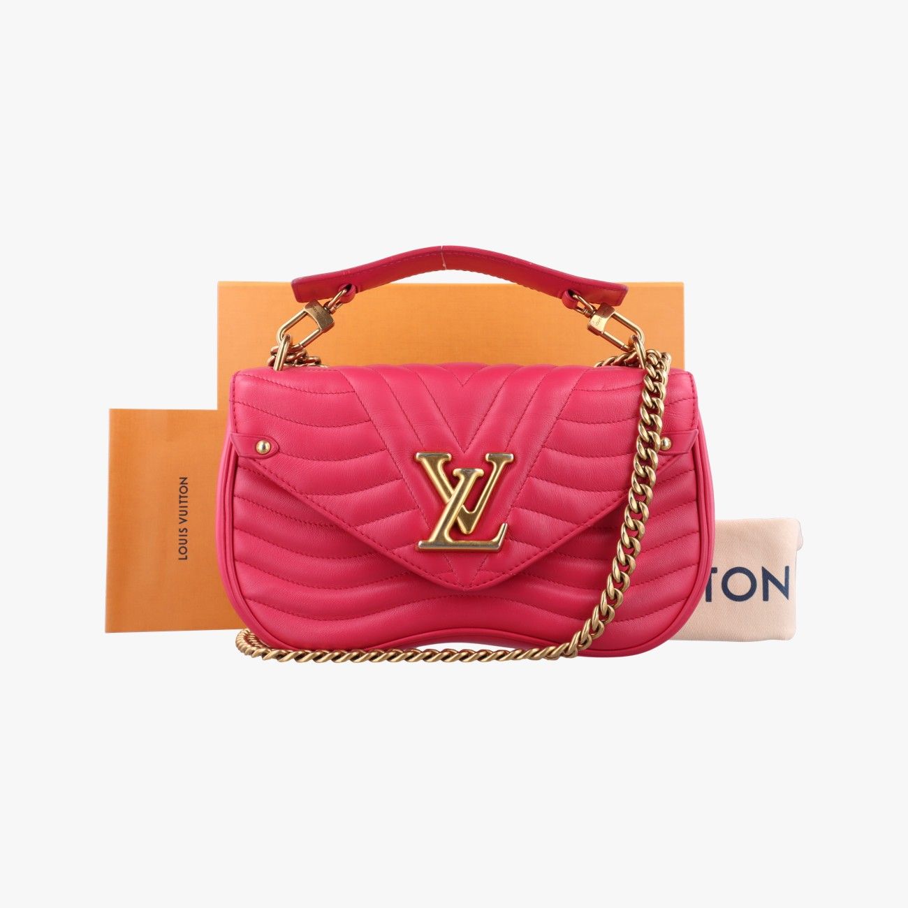 ルイヴィトンLouis VuittonニューウェーブMM ローズ フリージア レザー M55020 NZ2198 ICチップ