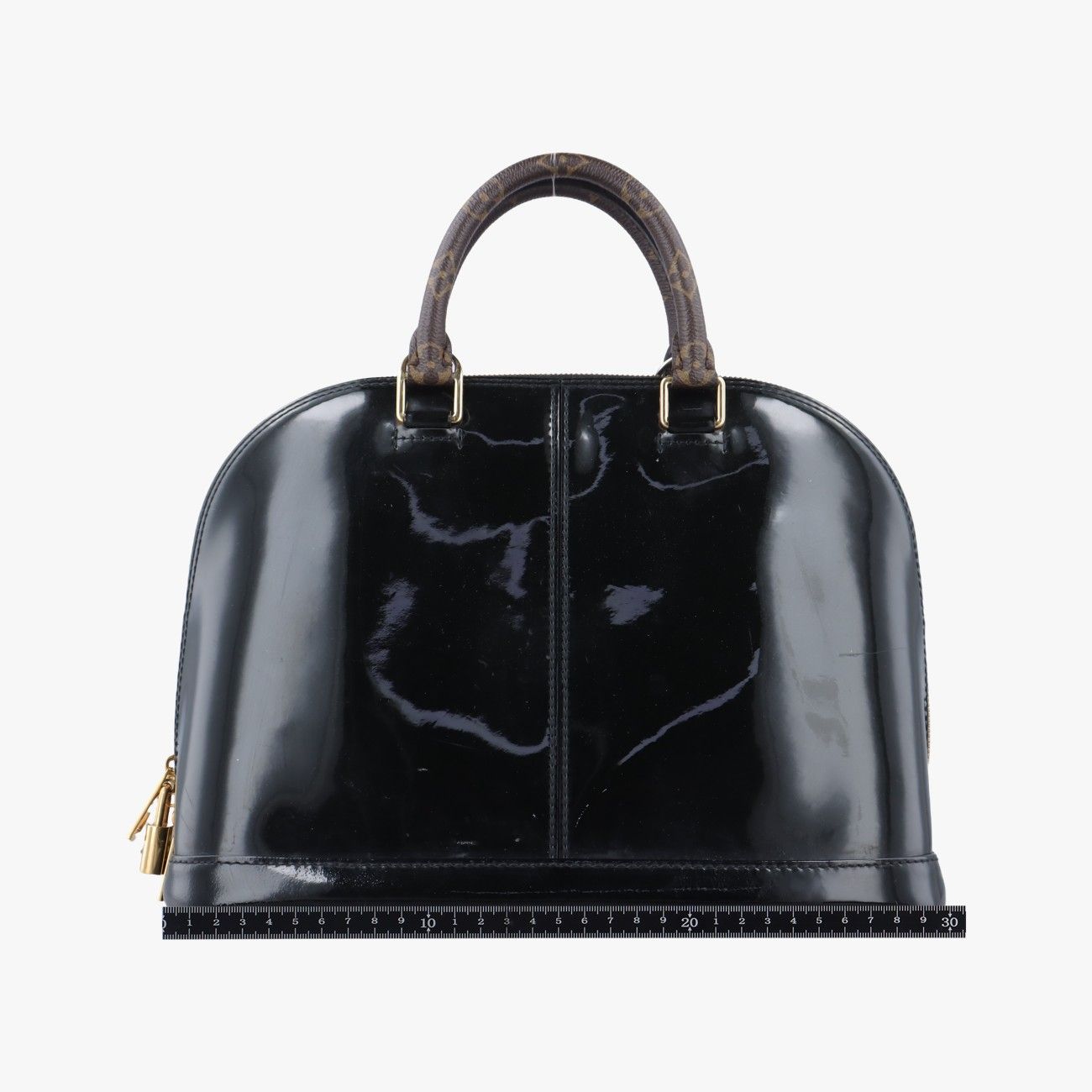 ルイヴィトンLouis Vuittonミロワール アルマBB マリーヌ ヴェルニ M54705 SN0158