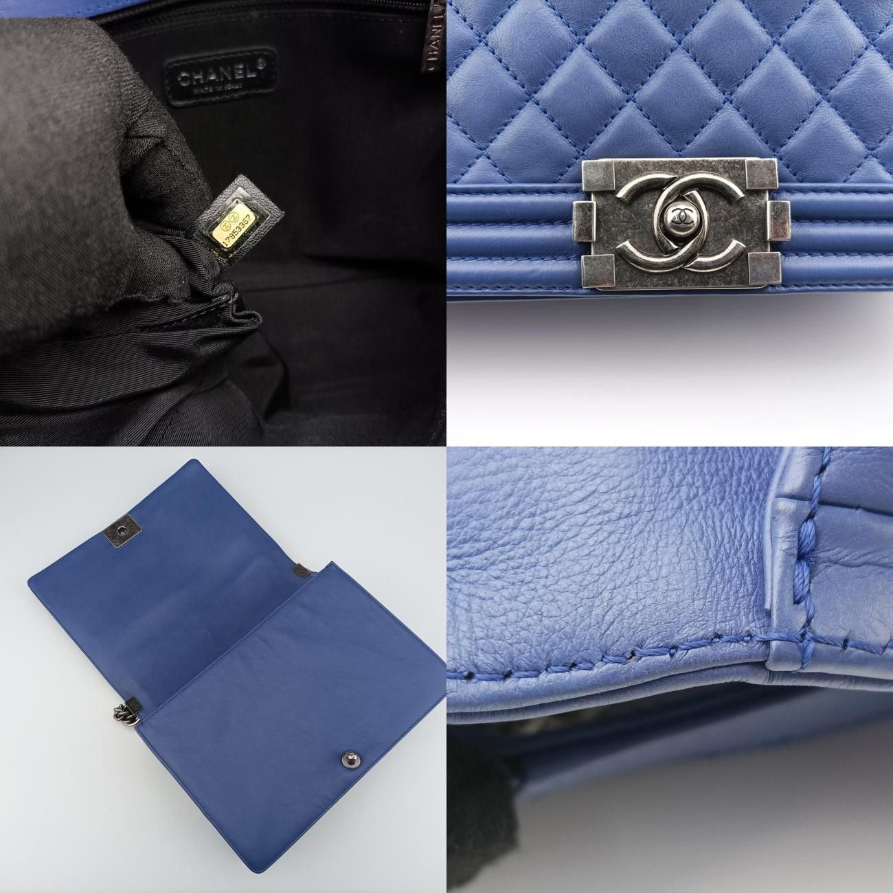 シャネルChanelボーイシャネルブルーラムスキンA6708717953357