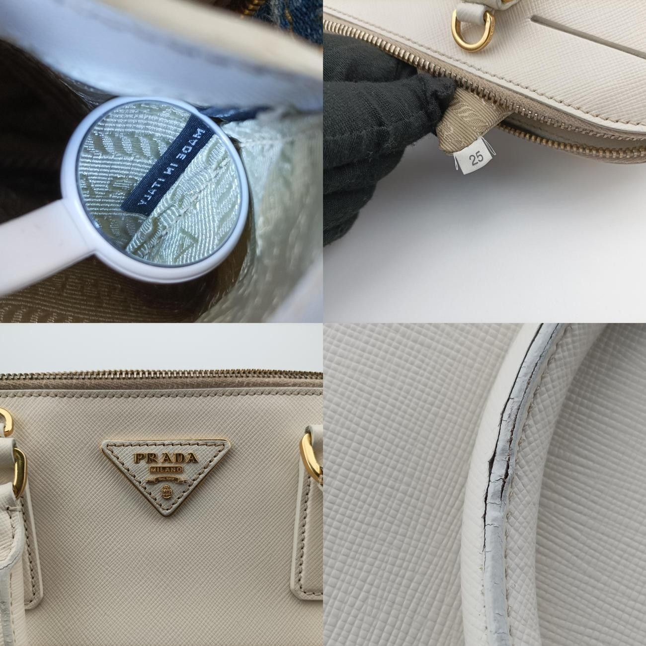 ホワイト サフィアーノレザー