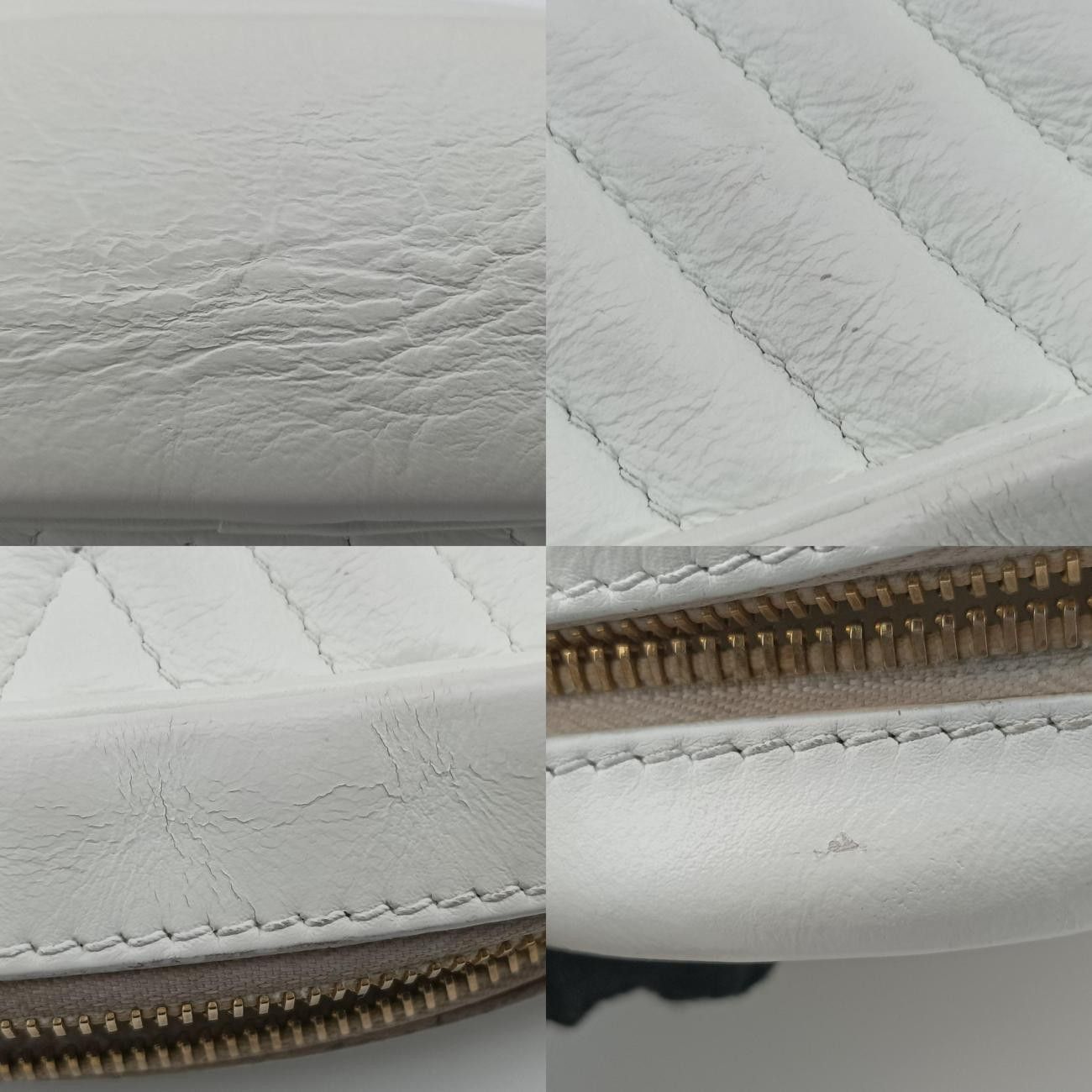 ホワイト レザー