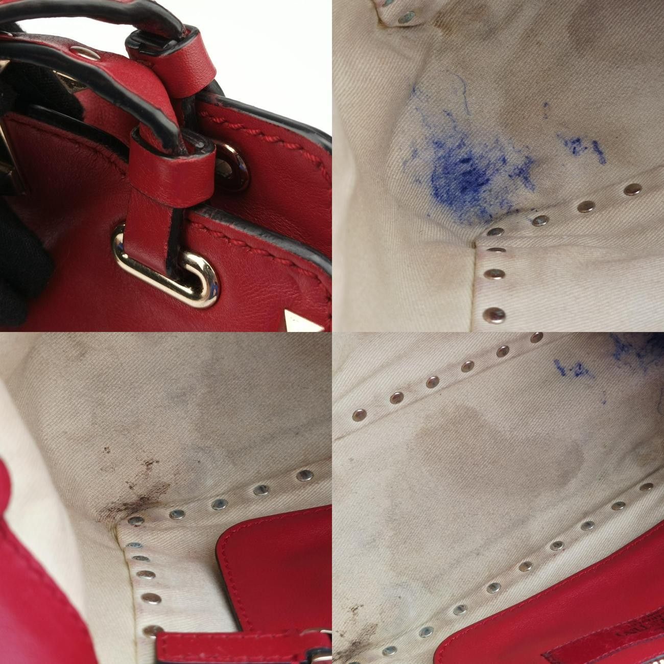 ヴァレンティノValentinoロックスタッズ レッド レザー BL-L861BOL2 DECORATOM_COM_BR