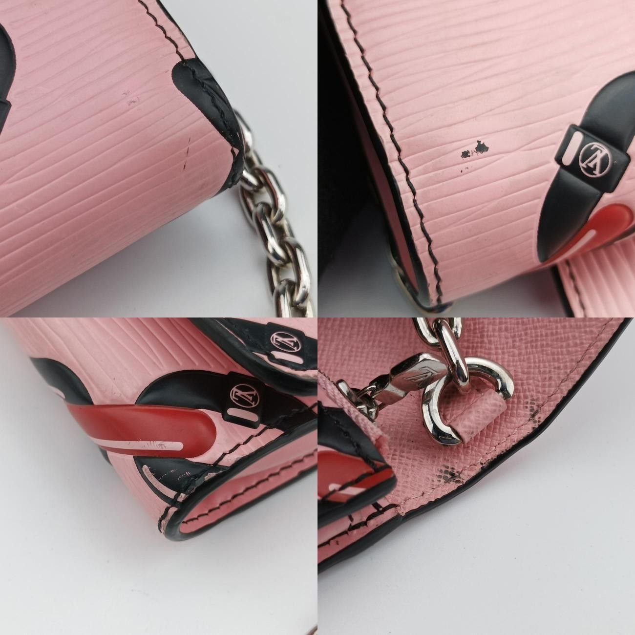 ツイスト ピンクXレッドXブラック