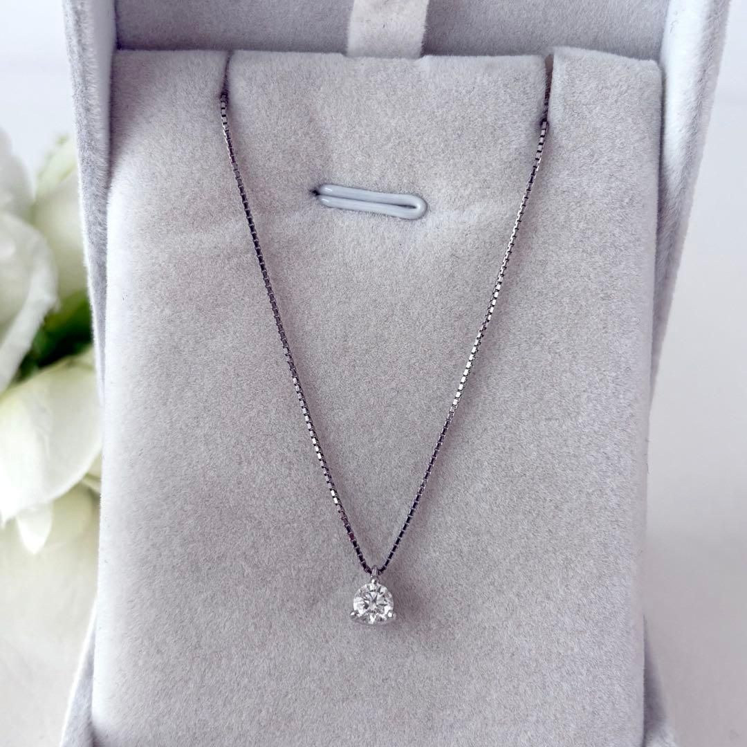 254【ギンザタナカ】プラチナ ダイヤモンド 0.314ct ネックレス - メルカリ