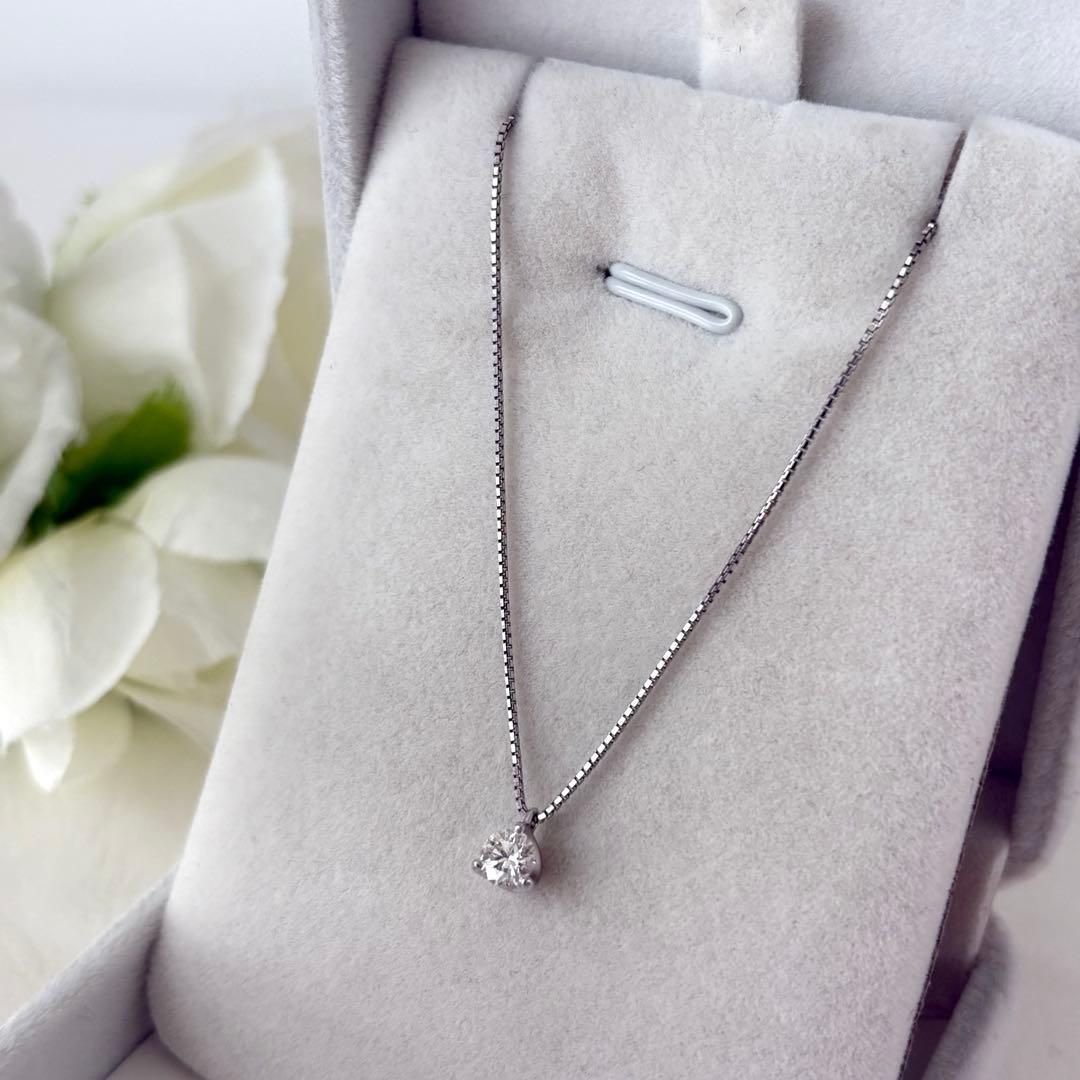 254【ギンザタナカ】プラチナ ダイヤモンド 0.314ct ネックレス - メルカリ