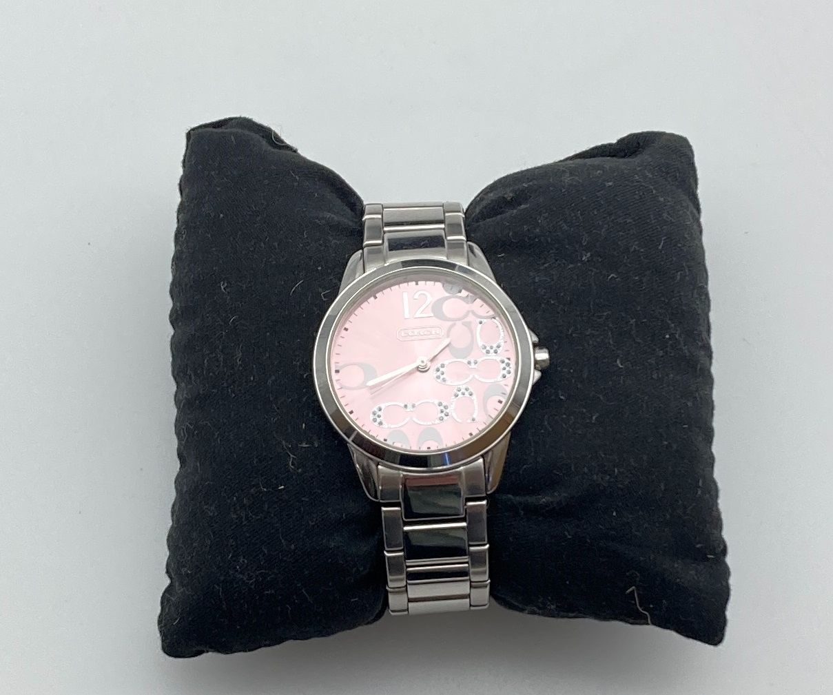 稼働品フルセット COACH コーチ クォーツ レディス腕時計 CA.13.7.14.0647 ピンク文字盤