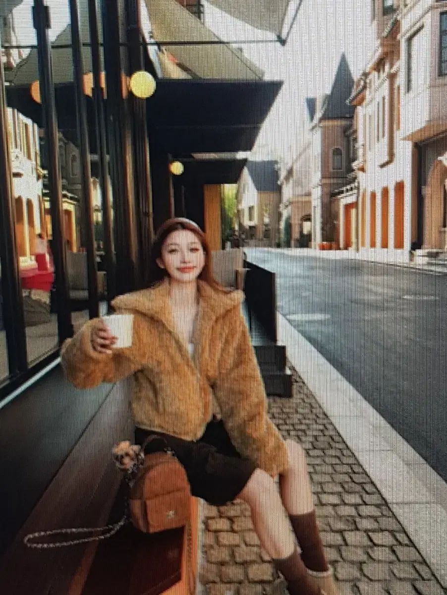 海外配送 ファー クロップド ジャケット ショートコート GULLKHAN_COM