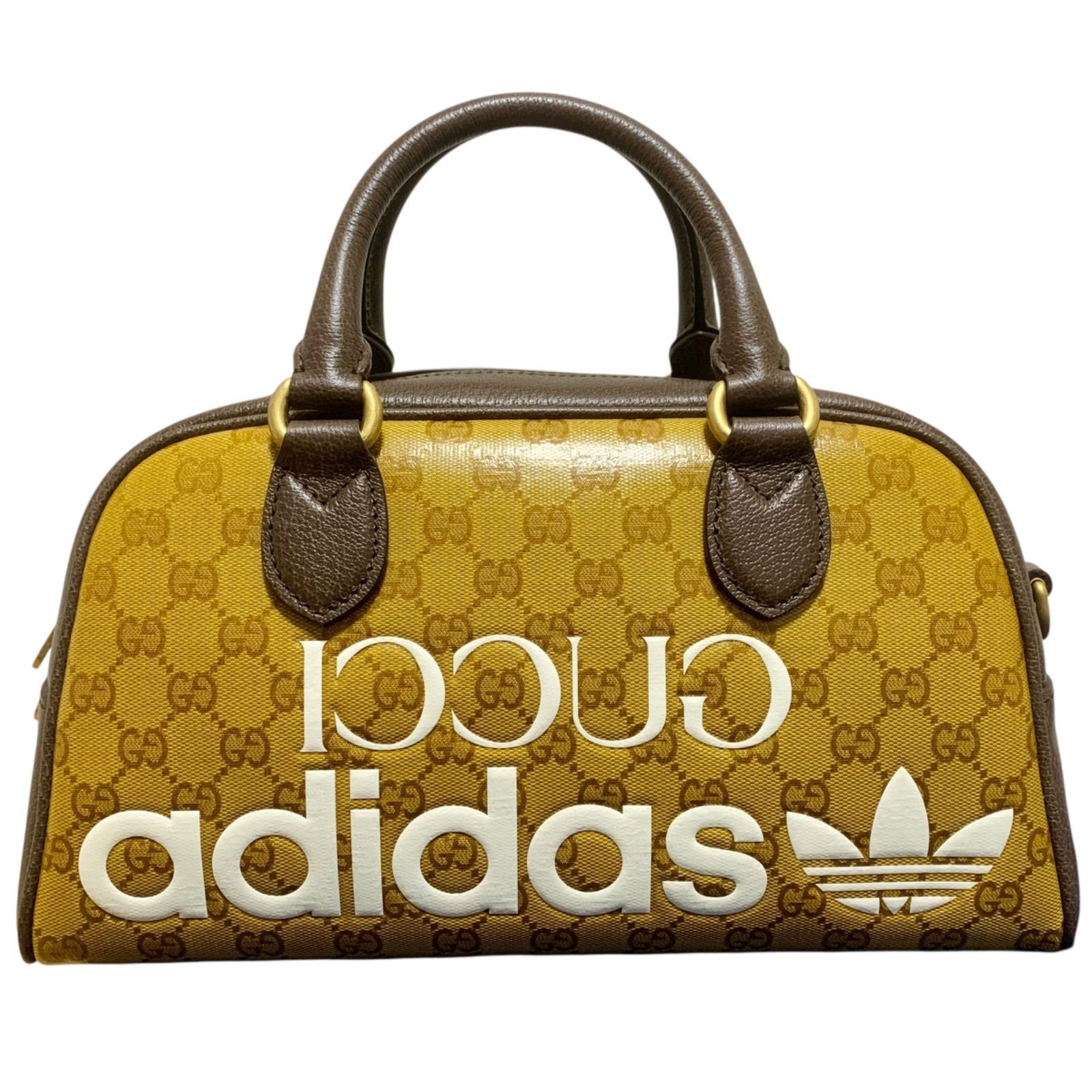 GUCCI×adidas グッチ アディダス GGクリスタル ミニボストンバッグ