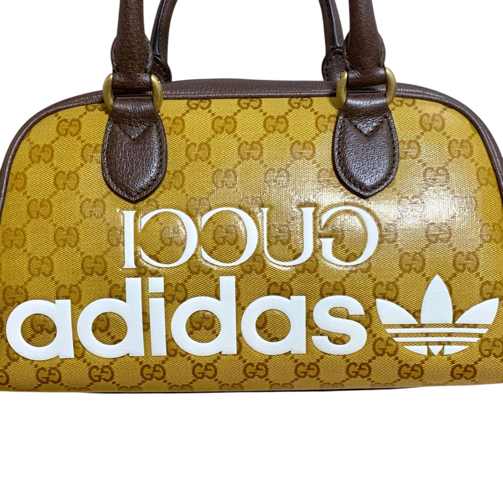 GUCCI×adidas グッチ アディダス GGクリスタル ミニボストンバッグ