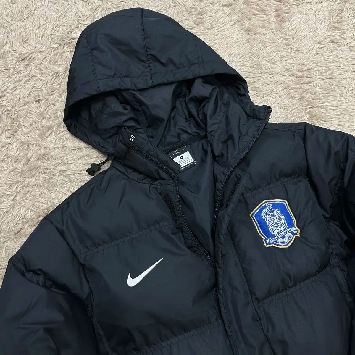 NIKE 韓国国家代表 サッカー ロングダウンジャケット ブラック キー 20