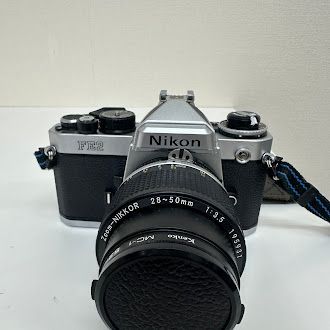 Nikon FE2 Zoom Nikkor 28-50mm F3.5 スピードライトSB-20 フードHK-12 セット