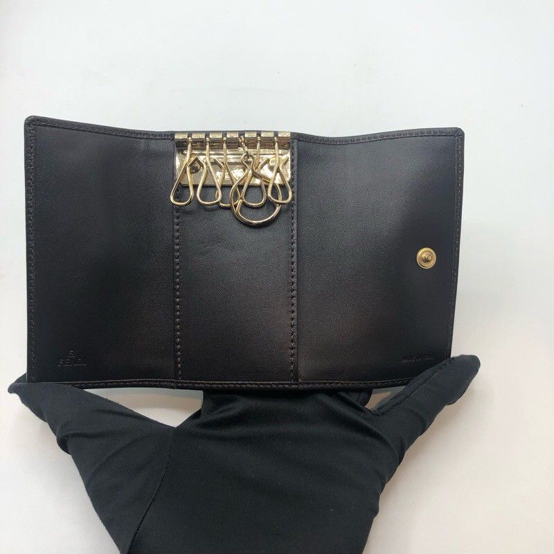 フェンディ FENDI ズッカ6連キーケース 8AP079 キャンバス ユニ