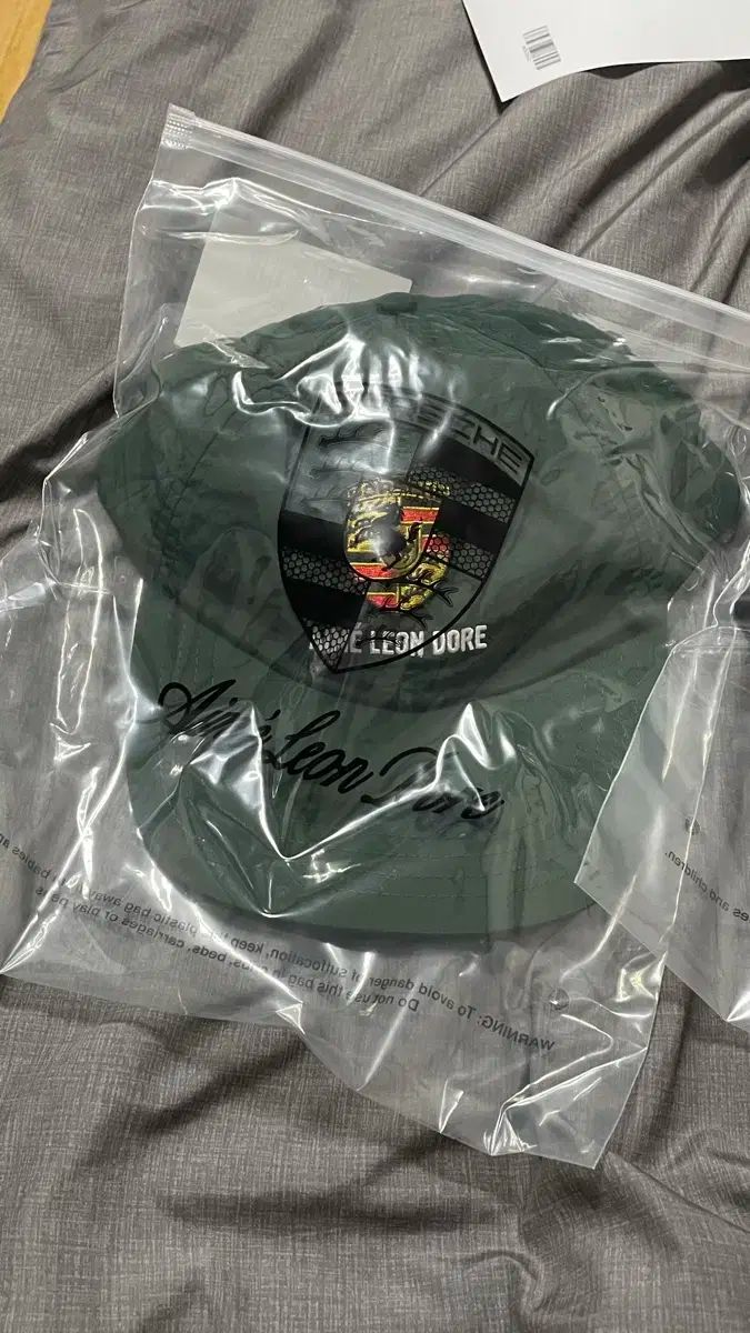 エメレオンドレ ポルシェ ナイロン ベースボールキャップ グリーン