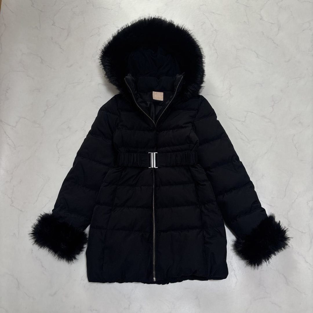 極美品♡RESEXXY フード付ダウンコート　ファー ブラック Sサイズ 極美品RESEXXY フード付ダウンコート ファー ブラック Sサイズ