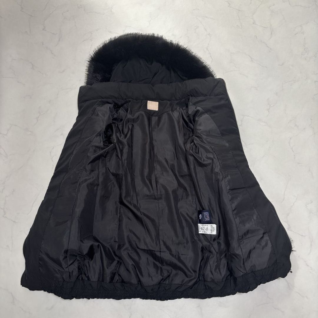極美品RESEXXY フード付ダウンコート ファー ブラック Sサイズ