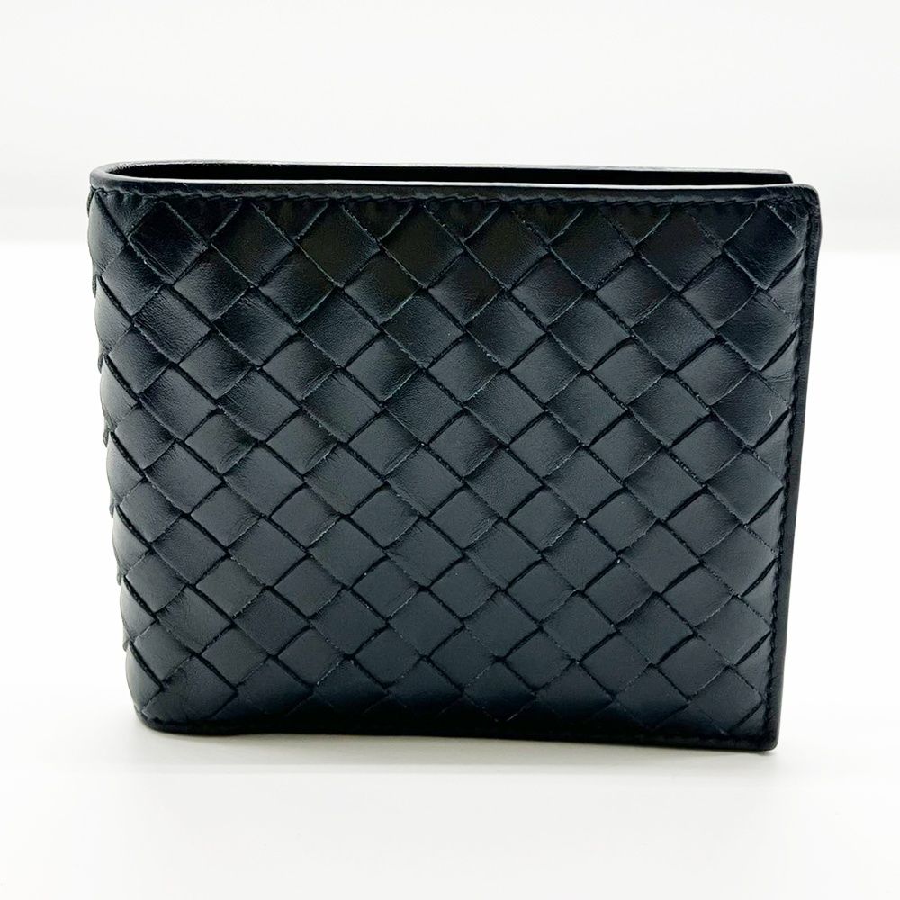 ボッテガヴェネタ 二つ折財布 ネイビー メンズ 113993 BOTTEGA VENETA ABランク