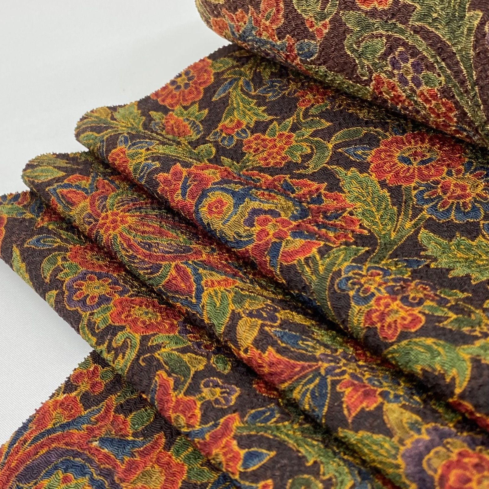 小紋 更紗 浜ちりめん 反物 正絹 T9031 - メルカリ