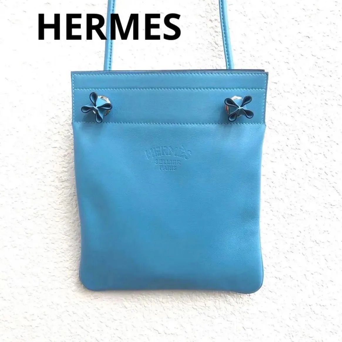 1553 エルメス アリーヌミニ ブルー ドゥノール ヴォースイフト D刻印