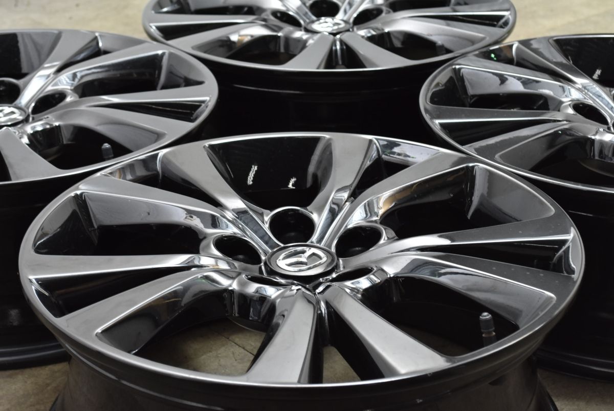 新車外し マツダ CX-30 純正 18in 7.0J 45 4本 ブラックメタリック塗装 MX-30 CX-3 MAZDA3 アクセラ アテンザ MPV 流用 納車外し