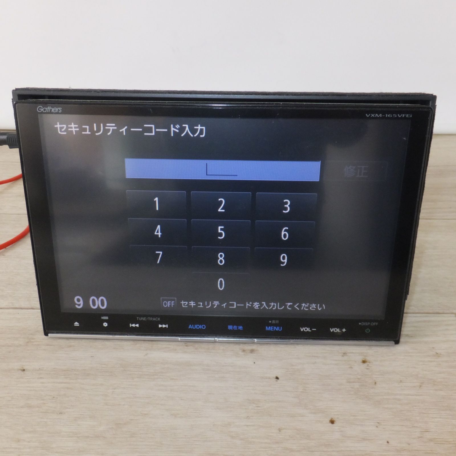 送料無料 現状品 パナソニック製 ホンダ 純正 8インチプレミアムインターナビ Gathers 08A40-5U0-410 VXM-165VFEi セキュリティロック 38