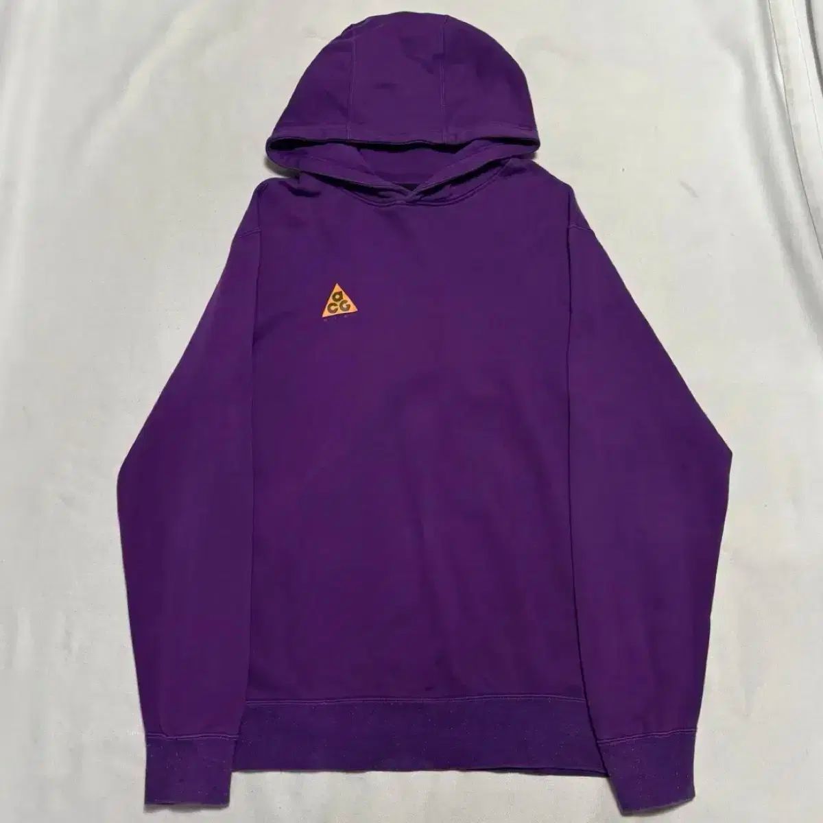 ナイキ acg ロゴ パープル WHO フードTシャツ