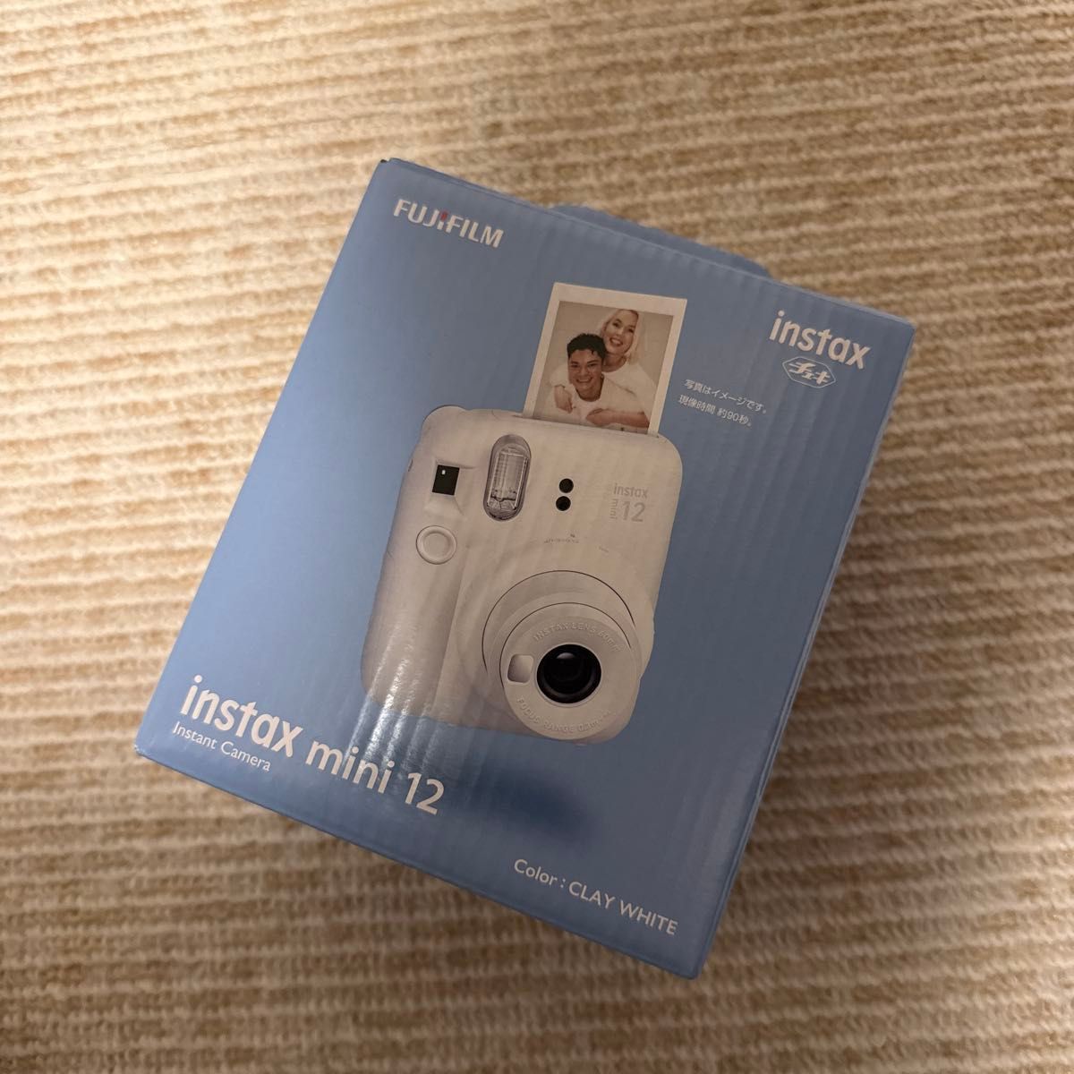 チェキ インスタントカメラ instax mini 12 クレイホワイト WHITE