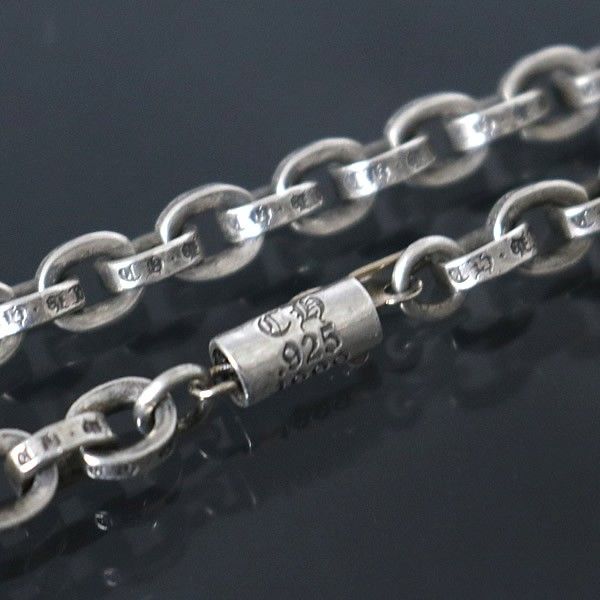 CHROME HEARTS クロムハーツ ペーパーチェーン 20インチSV925 クロムハーツ ペーパーチェーン ネックレス 20インチ SV925 14K ユニ