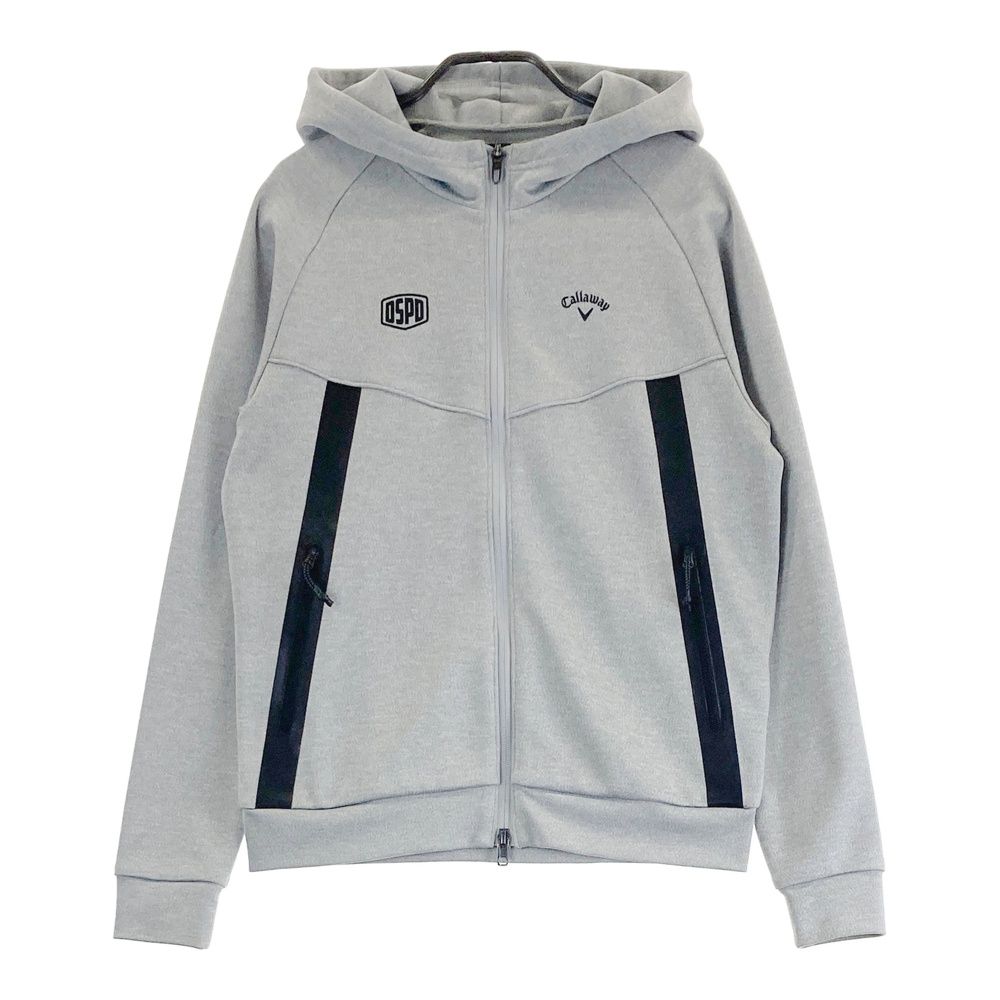 サイズ：M CALLAWAY キャロウェイ フード付 ジップジャケット グレー系