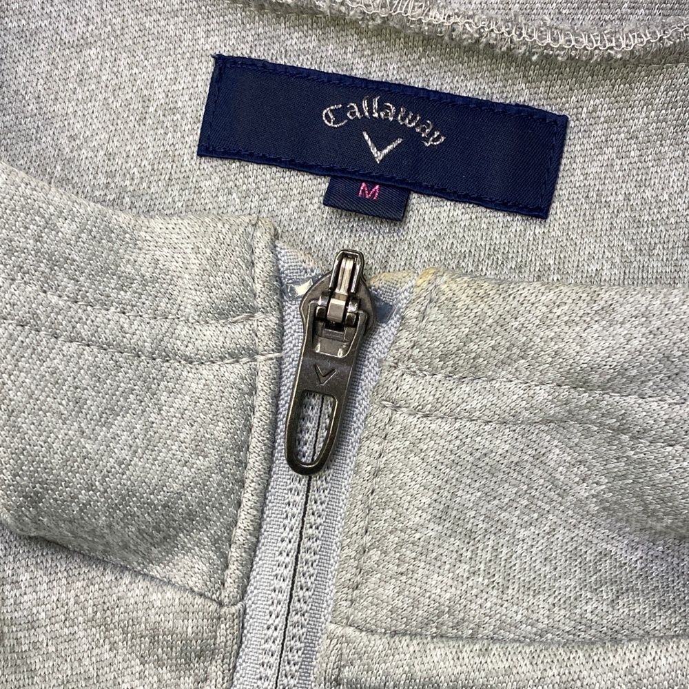 サイズ：M CALLAWAY キャロウェイ フード付 ジップジャケット グレー系