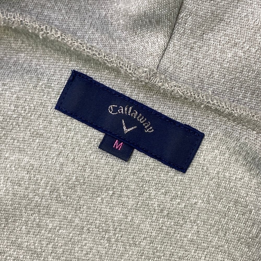 サイズ：M CALLAWAY キャロウェイ フード付 ジップジャケット グレー系