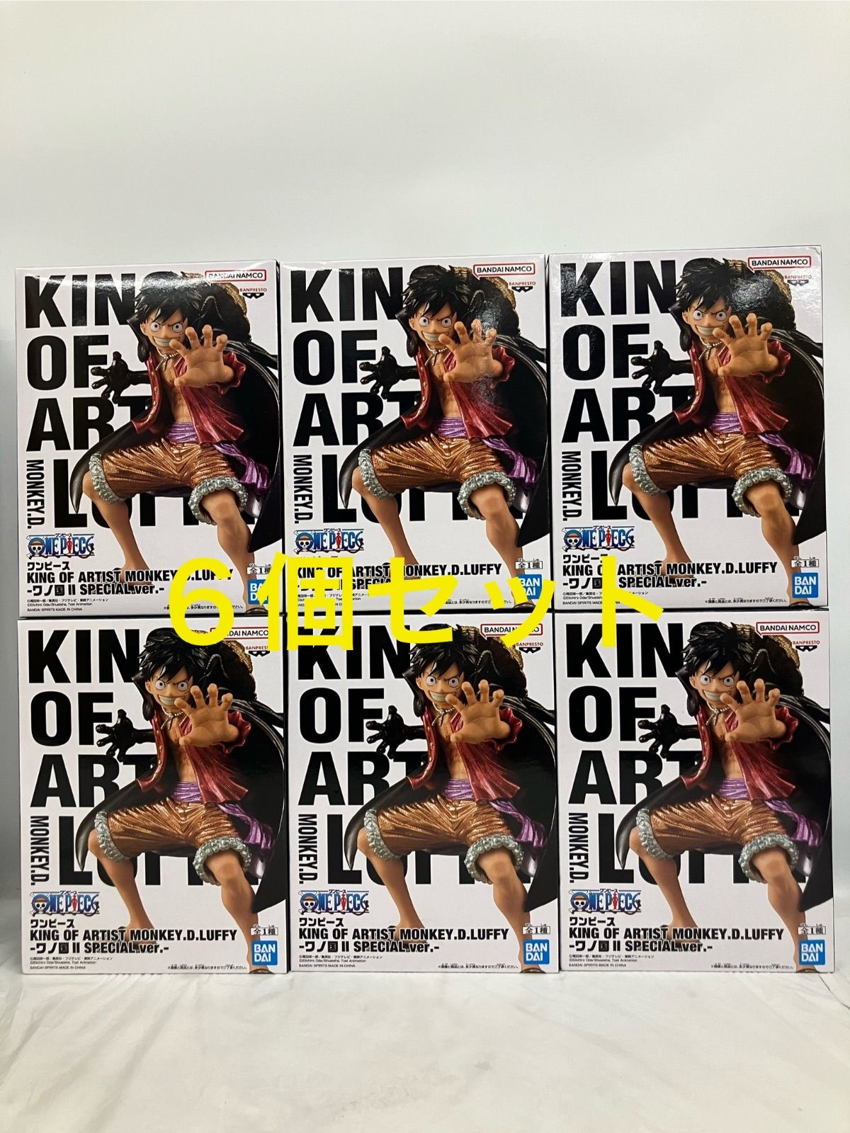 未開封 ワンピース KING OF ARTIST ワノ国 Ⅱ モンキー・D・ルフィ 6個
