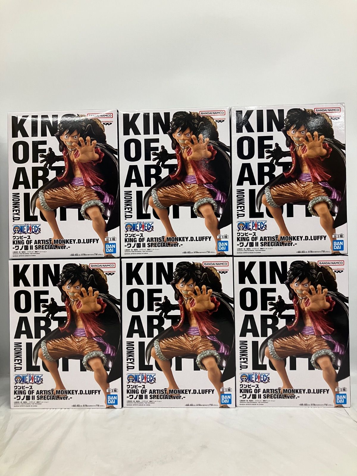 未開封 ワンピース KING OF ARTIST ワノ国 Ⅱ モンキー・D・ルフィ 6個
