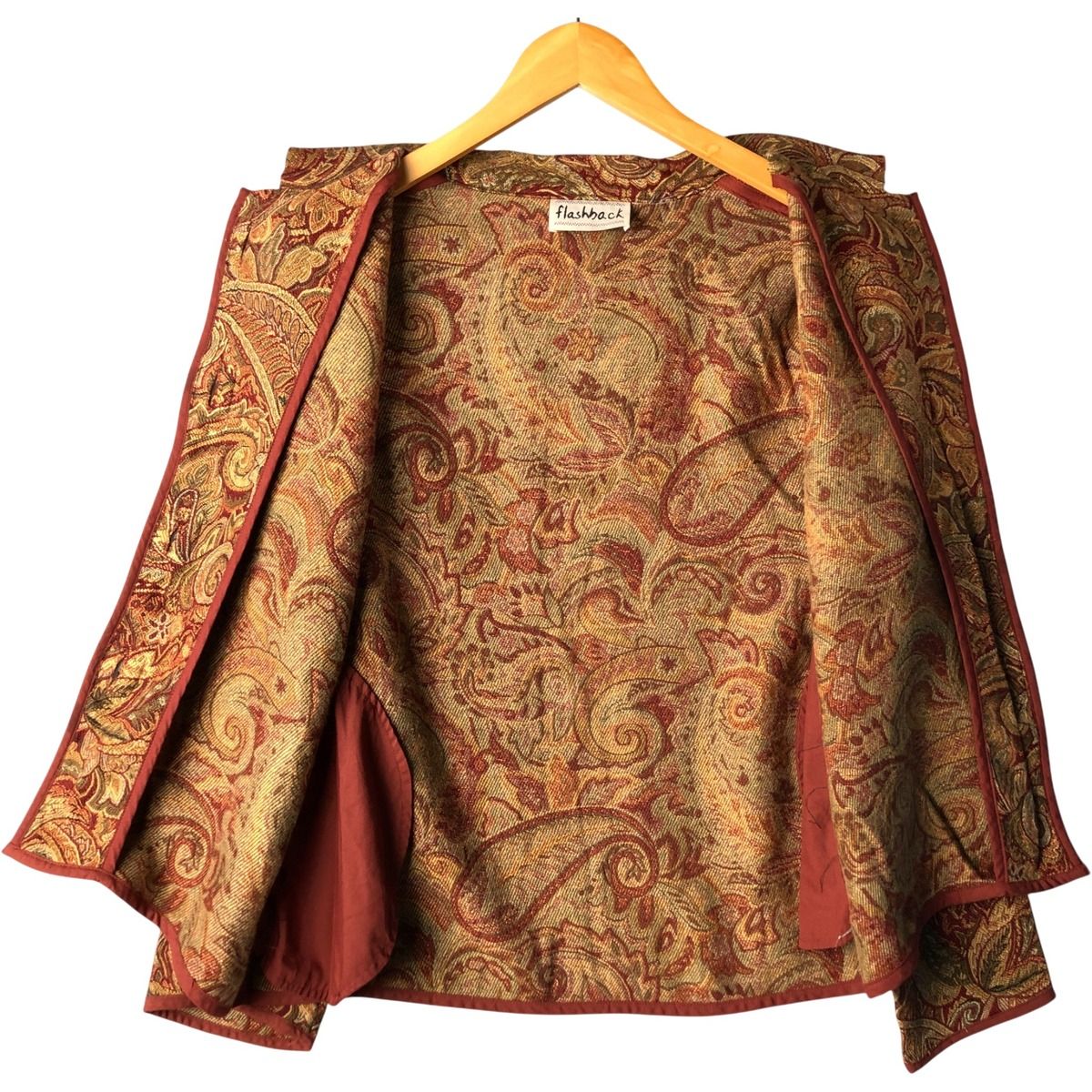 繊細な 古着 80 90年代 flashback 総柄 ゴブランジャケット レディースM相当 ヴィンテージ eaa592628 特別豪華