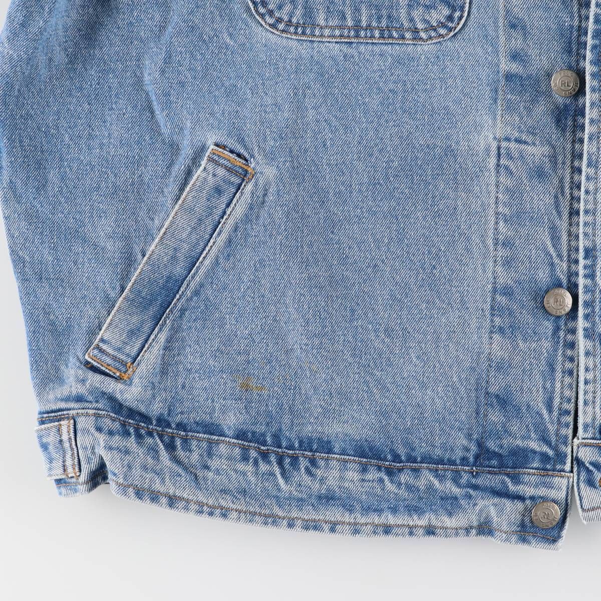 POLO JEANS RALPH LAUREN デニムジャケット 星条旗 M 古着 00年代 ラルフローレン Ralph Lauren POLO JEANS COMPANY 星条旗