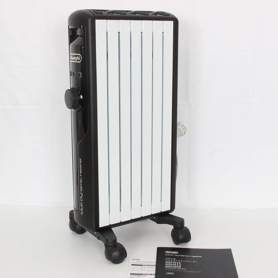 デロンギ マルチダイナミックヒーター MDHS09-BK ピュアホワイト＋マットブラック ゼロ風暖房 6～8畳用 DeLonghi 本体