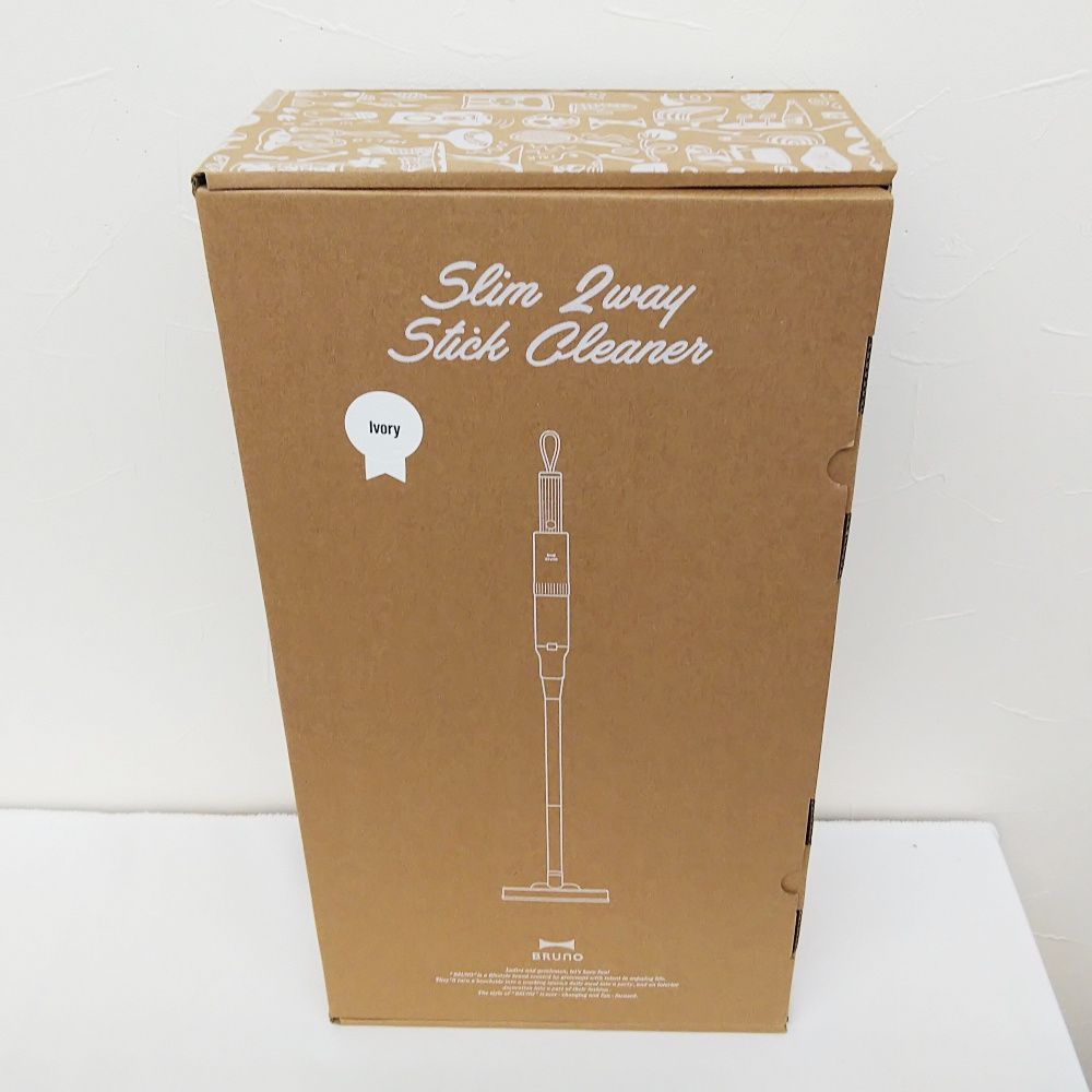 開封済|♥ BRUNO ブルーノ BOE124-IV スリム2WAY スティッククリーナー アイボリー 通電 済 箱にプチプチ簡易包装の状態で 100サイズ 発送予定 質屋 かんてい局 金沢バイパス店 B25-2434