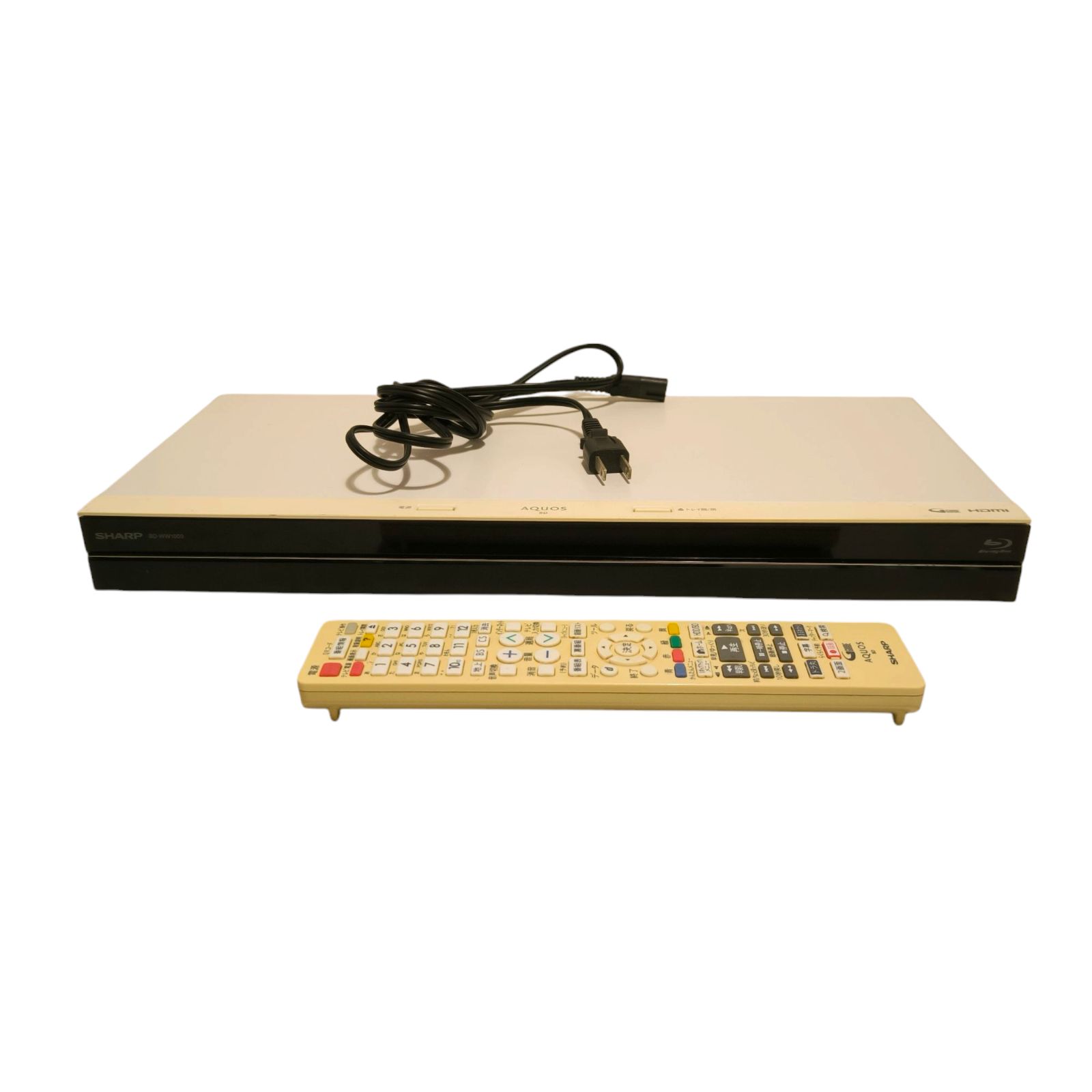 SHARP シャープ ブルーレイディスクレコーダー BD-W1800W 白 BD