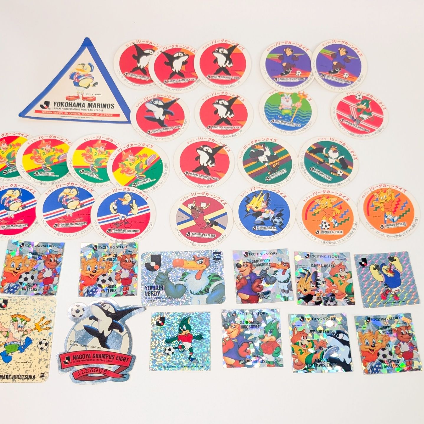激レア　超大量　当時物　jリーグ　シール　ステッカー　まとめ売り　希少　サッカー Jリーグ アイスシール ステッカー 等 まとめ売り 現状品 レトロ